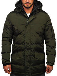 Men's Quilted Winter Parka Jacket Khaki Bolf 5M790