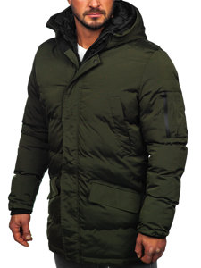 Men's Quilted Winter Parka Jacket Khaki Bolf 5M790