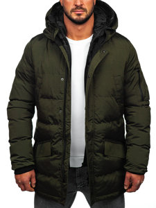 Men's Quilted Winter Parka Jacket Khaki Bolf 5M790