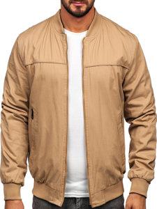 Men's Reversible Lightweight Bomber Jacket Camel Bolf 84M3005