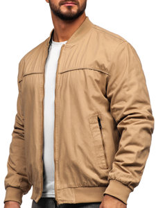 Men's Reversible Lightweight Bomber Jacket Camel Bolf 84M3005