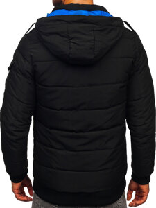 Men’s Reversible Winter Jacket Black-Blue Bolf SM23-506