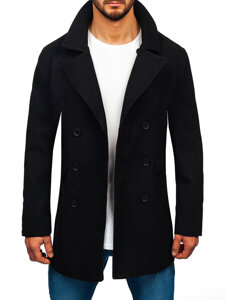 Men’s Short Double-breasted Winter Coat Black Bolf 11Z8215A2