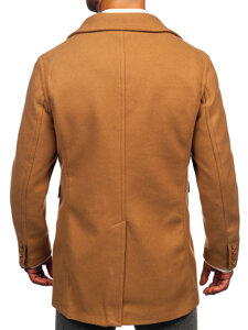 Men’s Short Double-breasted Winter Coat Camel Bolf 11Z8215