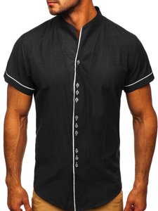 Men's Short Sleeve Shirt Black Bolf 5518