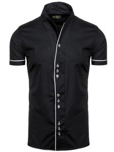 Men's Short Sleeve Shirt Black Bolf 5518