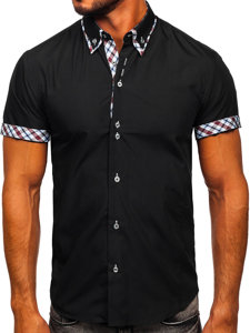 Men's Short Sleeve Shirt Black Bolf 6540