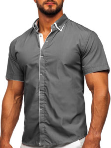 Men's Short Sleeve Shirt Graphite Bolf 19602