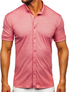 Men's Short Sleeve Shirt Pink Bolf 2005