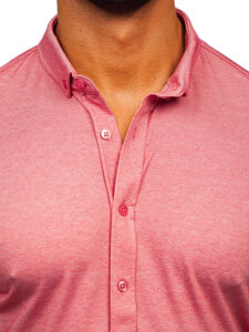 Men's Short Sleeve Shirt Pink Bolf 2005