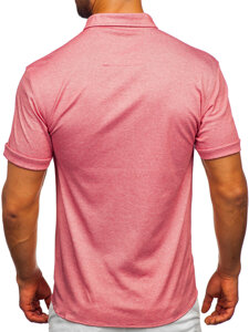 Men's Short Sleeve Shirt Pink Bolf 2005