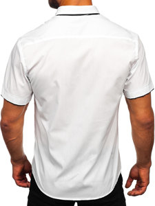 Men's Short Sleeve Shirt White Bolf 19602