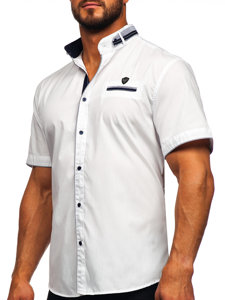 Men's Short Sleeve Shirt White Bolf 19617