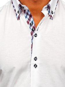 Men's Short Sleeve Shirt White Bolf 6540