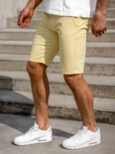 Men's Shorts Light Yellow Bolf 1142