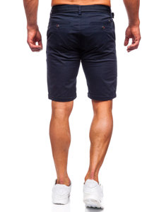 Men's Shorts with Belt Navy Blue Bolf XX160085