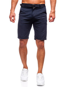 Men's Shorts with Belt Navy Blue Bolf XX160085