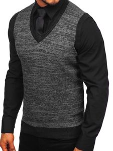 Men's Sleeveless Jumper Black Bolf 8131