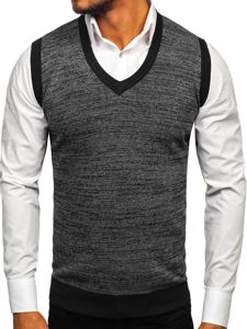 Men's Sleeveless Jumper Black Bolf 8131