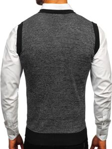 Men's Sleeveless Jumper Black Bolf 8131