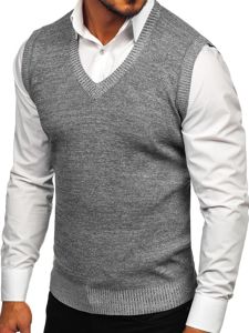 Men's Sleeveless Jumper Grey Bolf 8121