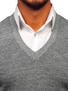 Men's Sleeveless Jumper Grey Bolf 8121