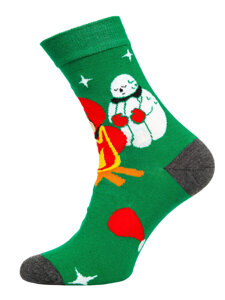 Men's Socks X-mas Theme Multicolour-2 Bolf M898-7P-1  7 PACK