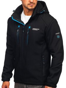 Men's Softshell Jacket Black-Blue Bolf WX057