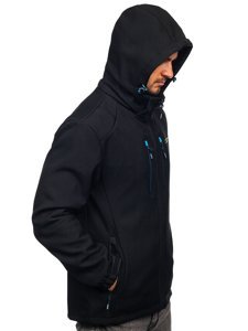 Men's Softshell Jacket Black-Blue Bolf WX057