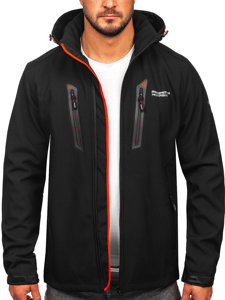 Men's Softshell Jacket Black-Red Bolf WX086A