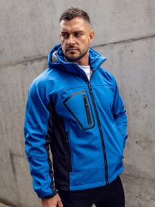 Men's Softshell Jacket Blue Bolf T019A