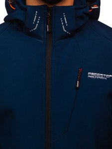 Men's Softshell Jacket Navy Blue Bolf BK122