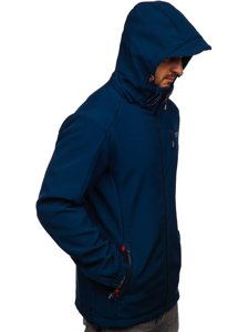 Men's Softshell Jacket Navy Blue Bolf BK122