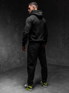 Men’s Sport Outfit with hood Black Bolf D012A1