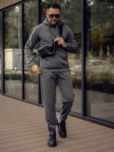 Men’s Sport Outfit with hood Graphite Bolf D012