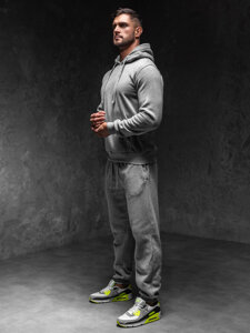 Men’s Sport Outfit with hood Grey Bolf D012A1