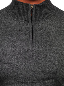 Men's Stand Up Sweater Black Bolf S8274