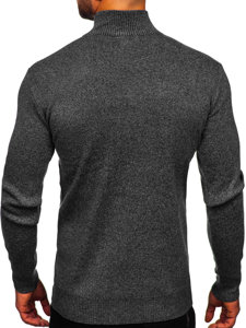 Men's Stand Up Sweater Black Bolf S8274