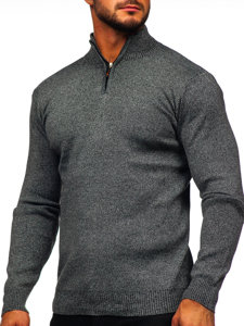 Men's Stand Up Sweater Graphite Bolf S8274