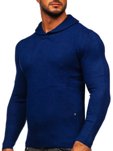 Men's Stand Up Sweater Navy Blue Bolf MM6018