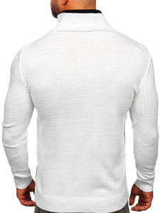 Men's Stand Up Sweater White Bolf 1051