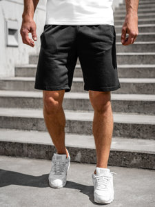 Men's Sweat Shorts Black Bolf 8K100A