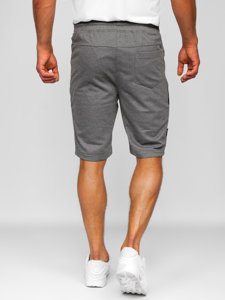 Men's Sweat Shorts Grey-Black Bolf Q3878