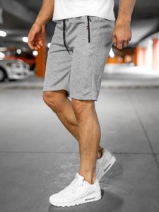 Men's Sweat Shorts Grey Bolf JX130