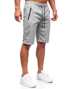 Men's Sweat Shorts Grey Bolf JX132