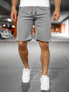 Men's Sweat Shorts Grey Bolf JX503