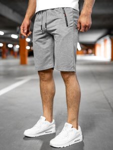 Men's Sweat Shorts Grey Bolf JX505