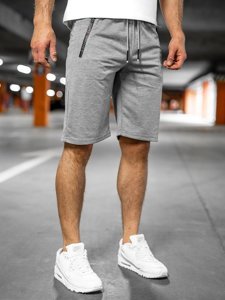 Men's Sweat Shorts Grey Bolf JX505