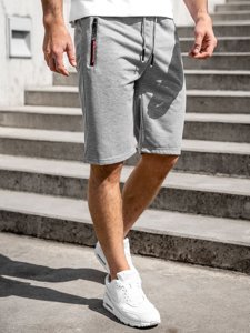 Men's Sweat Shorts Grey Bolf JX511