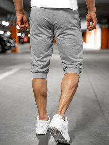 Men's Sweat Shorts Grey Bolf K10002